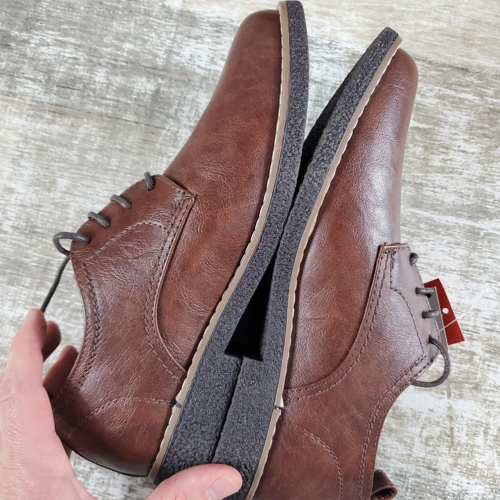 Deer Stags Zander Toddler Shoes Sz 5 M Brown Almond Toe Lace Up Oxfords